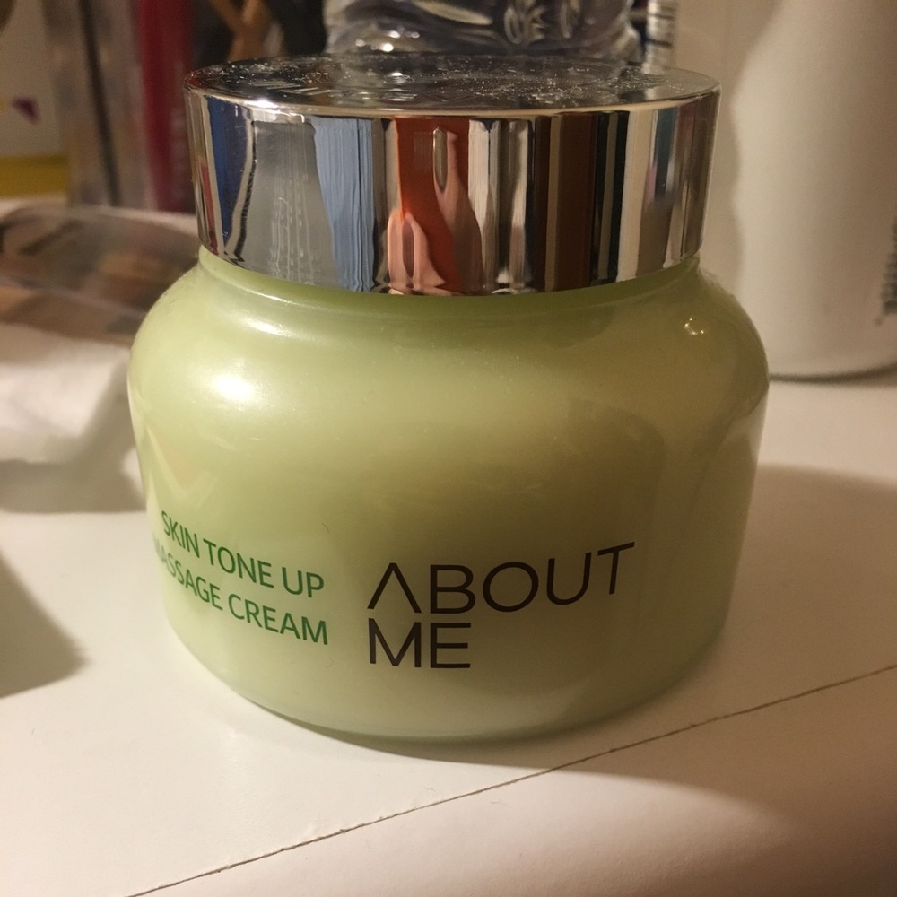 about me skin tone up message cream